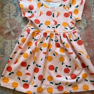 Hanna Andersson Print Snap Dress in French Terry